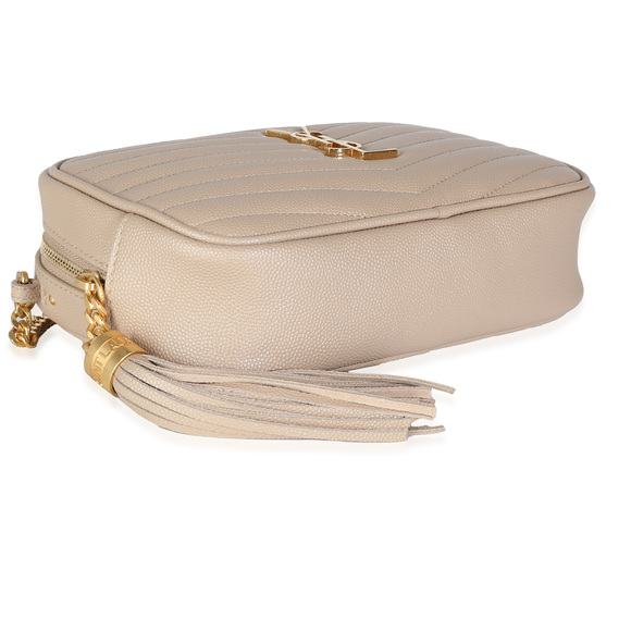 Saint Laurent Beige Grain De Poudre Mini Lou Camera Bag - Picture 5 of 7